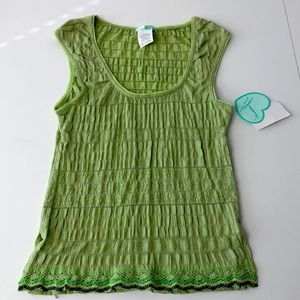 Mint green tank top Size L